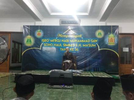 Pengajian Isro' Mi'roj Nabi Muhammad SAW Masjid Al Mubarok Ketonggo